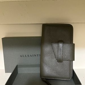AllSaints Ray Wallet Sycamore Green Used
